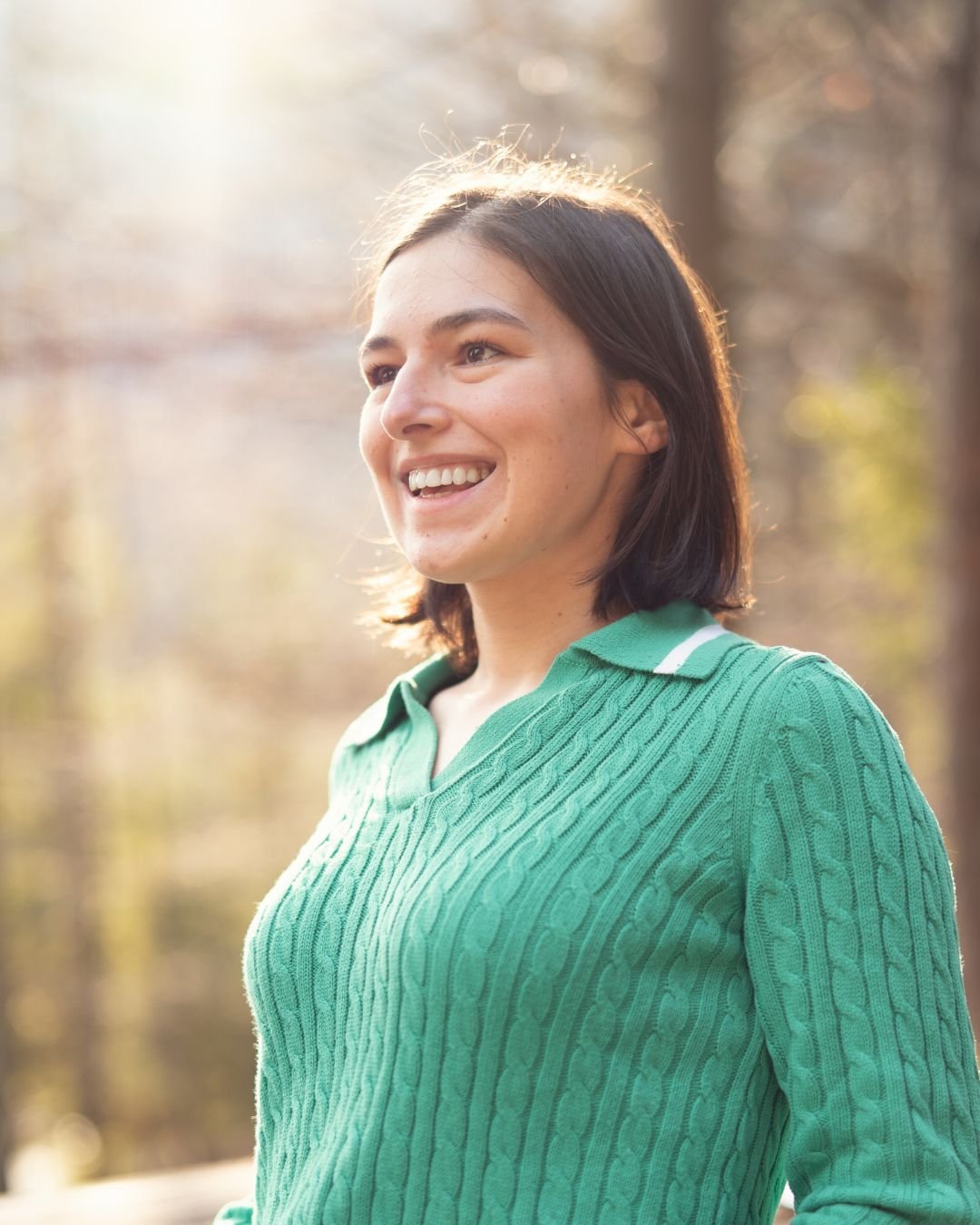 Ana Jomir smiling outdoors