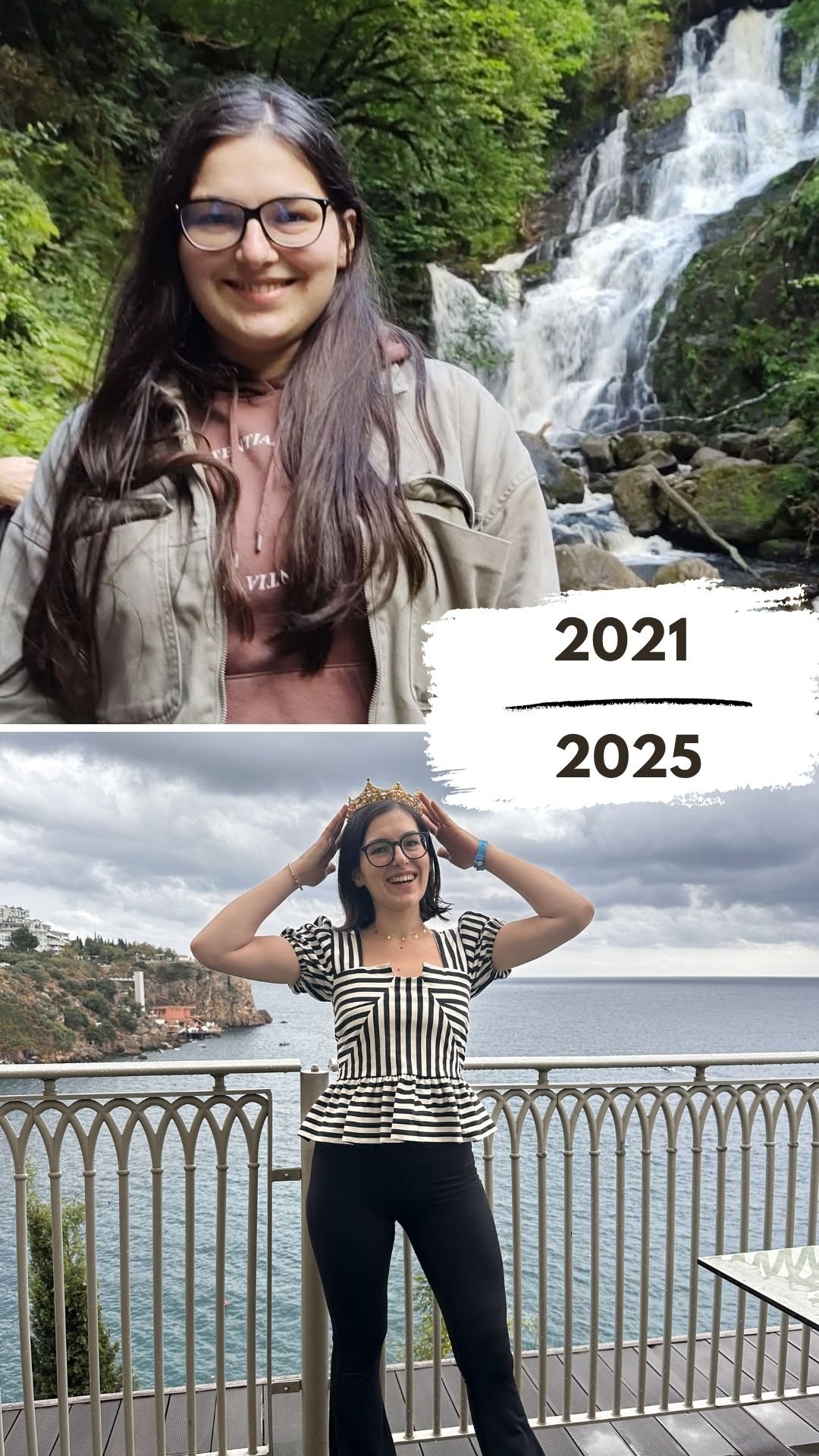 Ana Jomir in 2021 and 2025